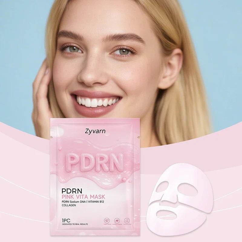 PDRN Pink Skincare Set Salmon Dna Collagen Vita Coating Mask Lift Firm Skin Make Skin Glow Moisturizing Nourishing Skincare Set