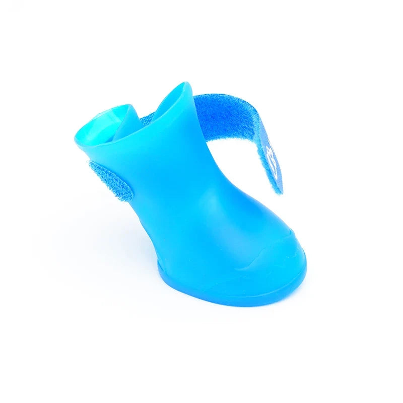 Pet silicone rain shoes anti-dirty non-slip waterproof dog shoes soft bottom footwear small dogs cats teddy Shoes