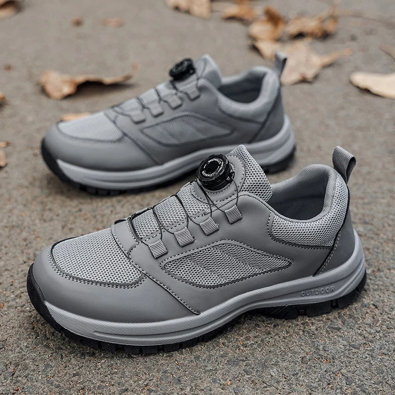 Men'S Spring And Autumn Sports Shoes Rotating Buckle Comfortable And Non Slip Hiking Sports Shoes Plus Size Men'S Shoes 39-48