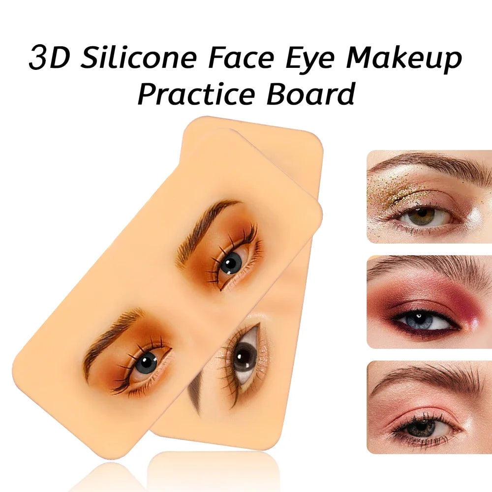 Premium 5D Silicone Eyebrow Tattoo Practice Training Skin Pad for Eye Permanent Makeup Board Beauty Academy Cosmetic Synthetic