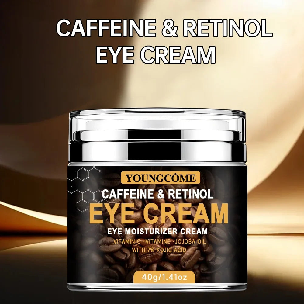 Caffeine Eye Cream Fade Dark Circles Eye Cream Firming Removal Puffiness Moisturizing Lightening Anti-aging Eye Cream