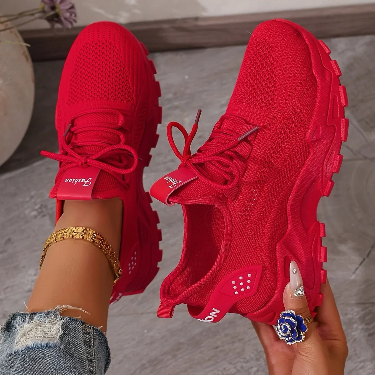 Women's shoes, women's sports shoes 2025 Women's shoes Breathable single-mesh dad shoes Women's casual and versatile sports shoe