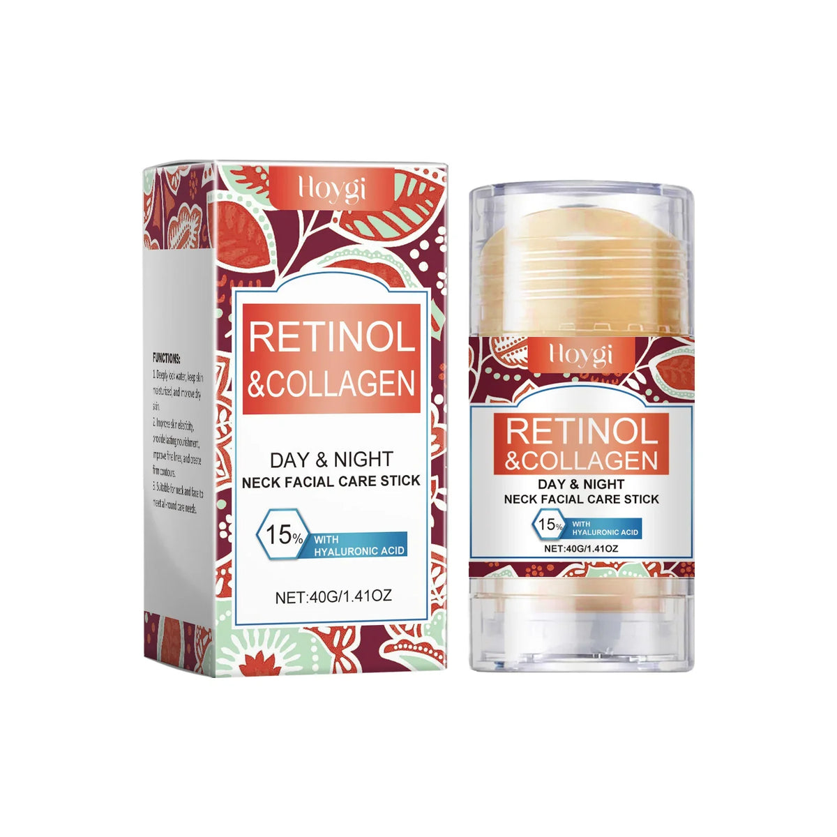 Retinol & Collagen Neck Cream - 40g | Firming, Moisturizing & Lifting | Hyaluronic Acid for All Skin Types