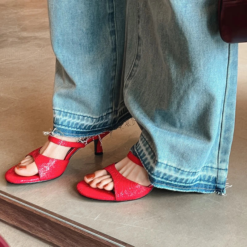 JOZHAMTA Size 34-43 Women Real Leather Casual Flats Slippers Comfort Slides Sandals Soft Fashion 2025 Daily Home Outdoor