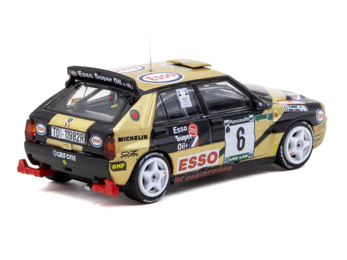 Lancia Delta HF Integrale #6 Piero Longhi - Maurizio Imerito "Esso" Winner "ECR Piancavallo Rally" (1993) "Hobby64" 1/64 Diecast Model Car by Tarmac Works