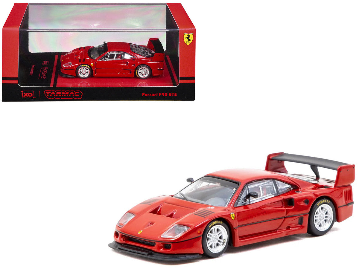 Ferrari F40 GTE Red "Road64" Series 1/64 Diecast Model Car by Tarmac Works