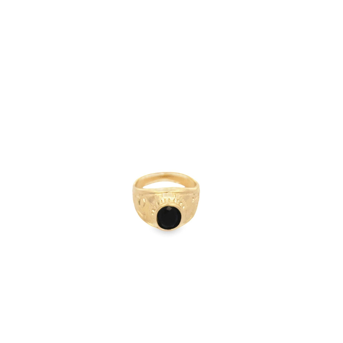 Thick Ring Band With Stone (D89)