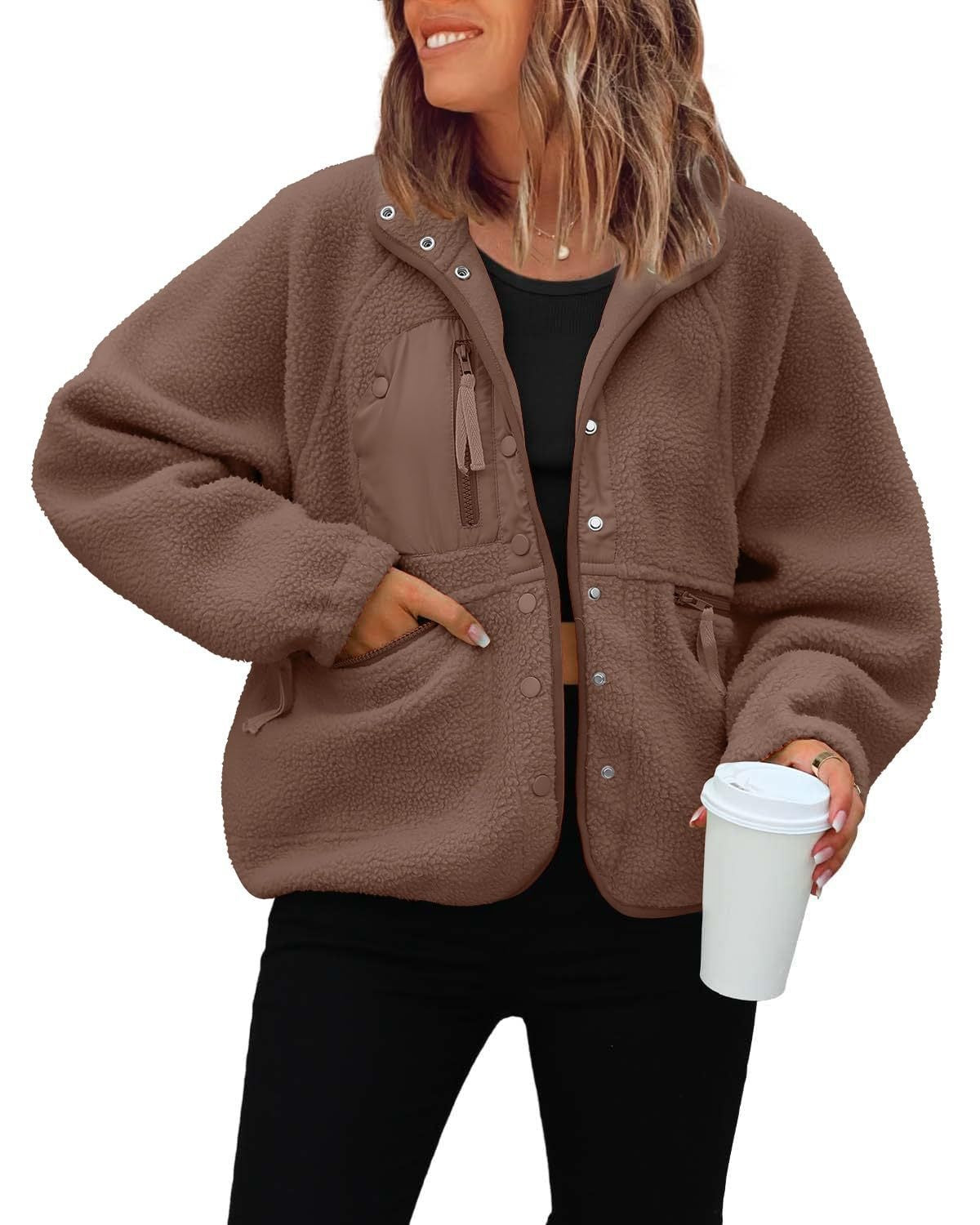 Polar Fleece Sports And Leisure Sweater Jacket Top