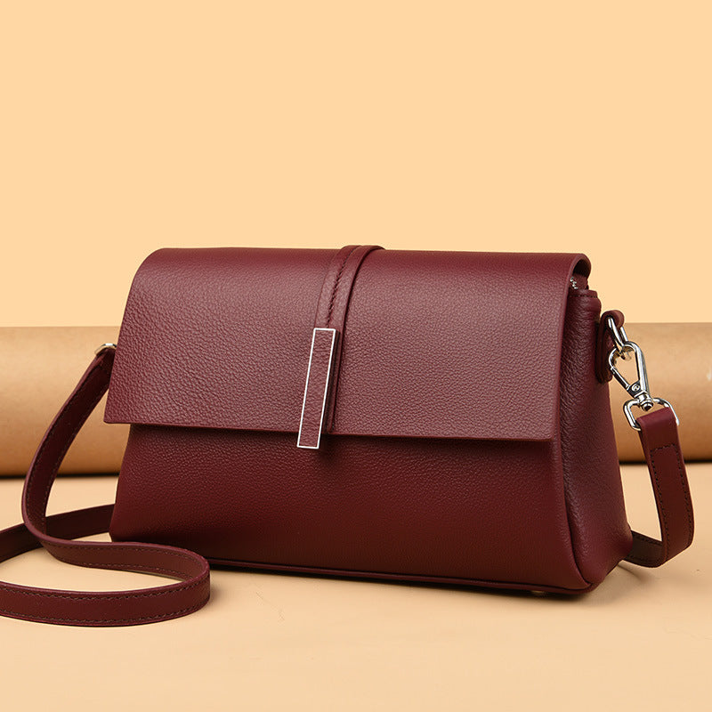 Women's Cowhide Tote Bag Simple Shoulder Messenger Bag
