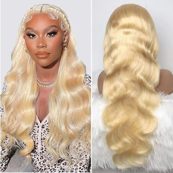 Former LACE Head Cap LACE FRONTAL WIG13x4 Straight 613 BLONDE Straight Hair