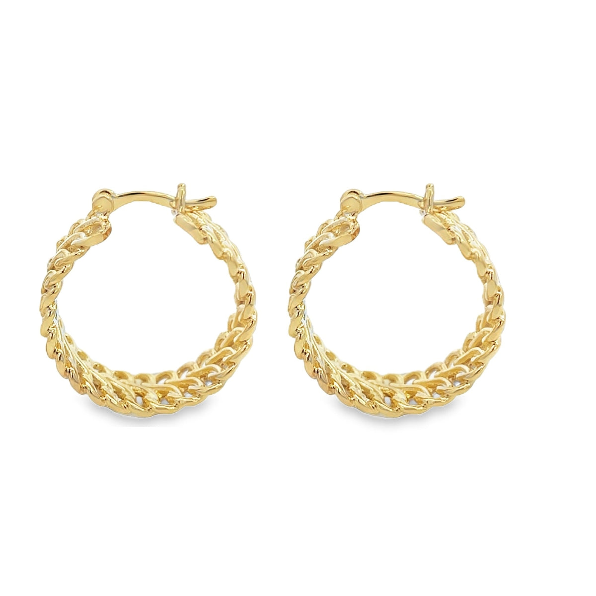 Gold Infinity Hoop Earring (J187)