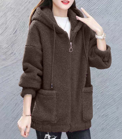Cardigan Buttonless Printed Loose Top