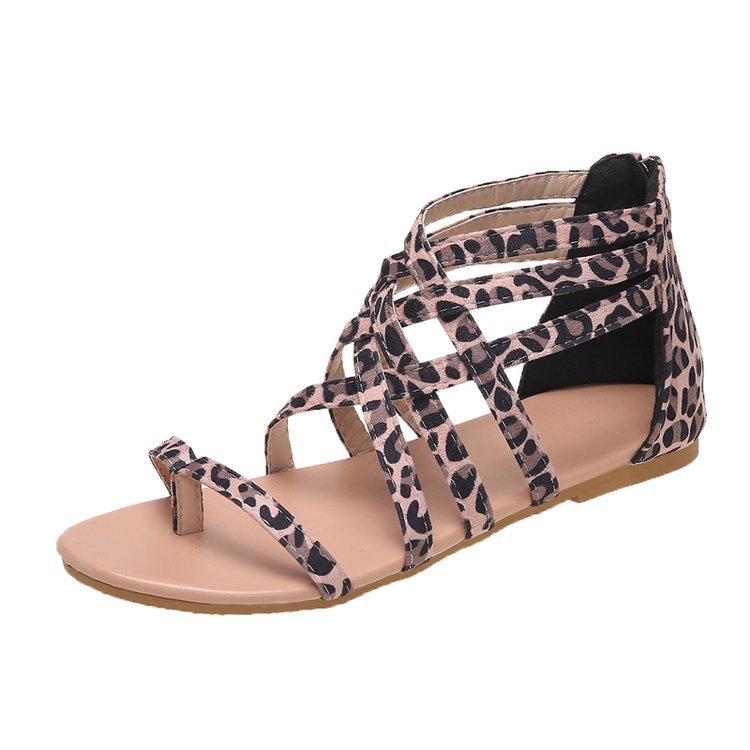 Flip-flops Flat Cross Straps European And American Roman Sandals