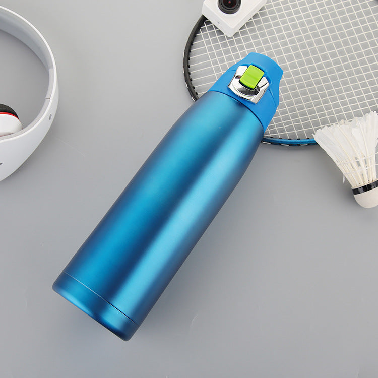 Vacuum Sports Water Bottle - Stainless Steel Insulated
