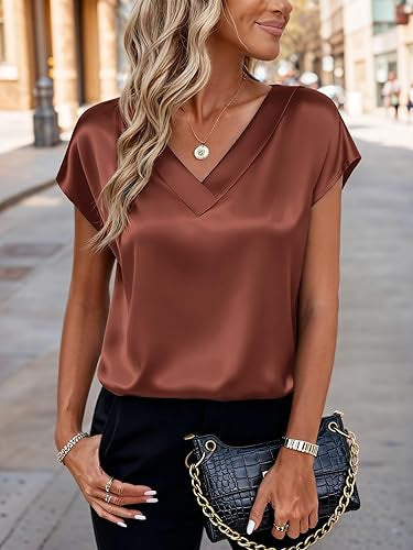 Women's Business V-Neck Casual Pullover Top