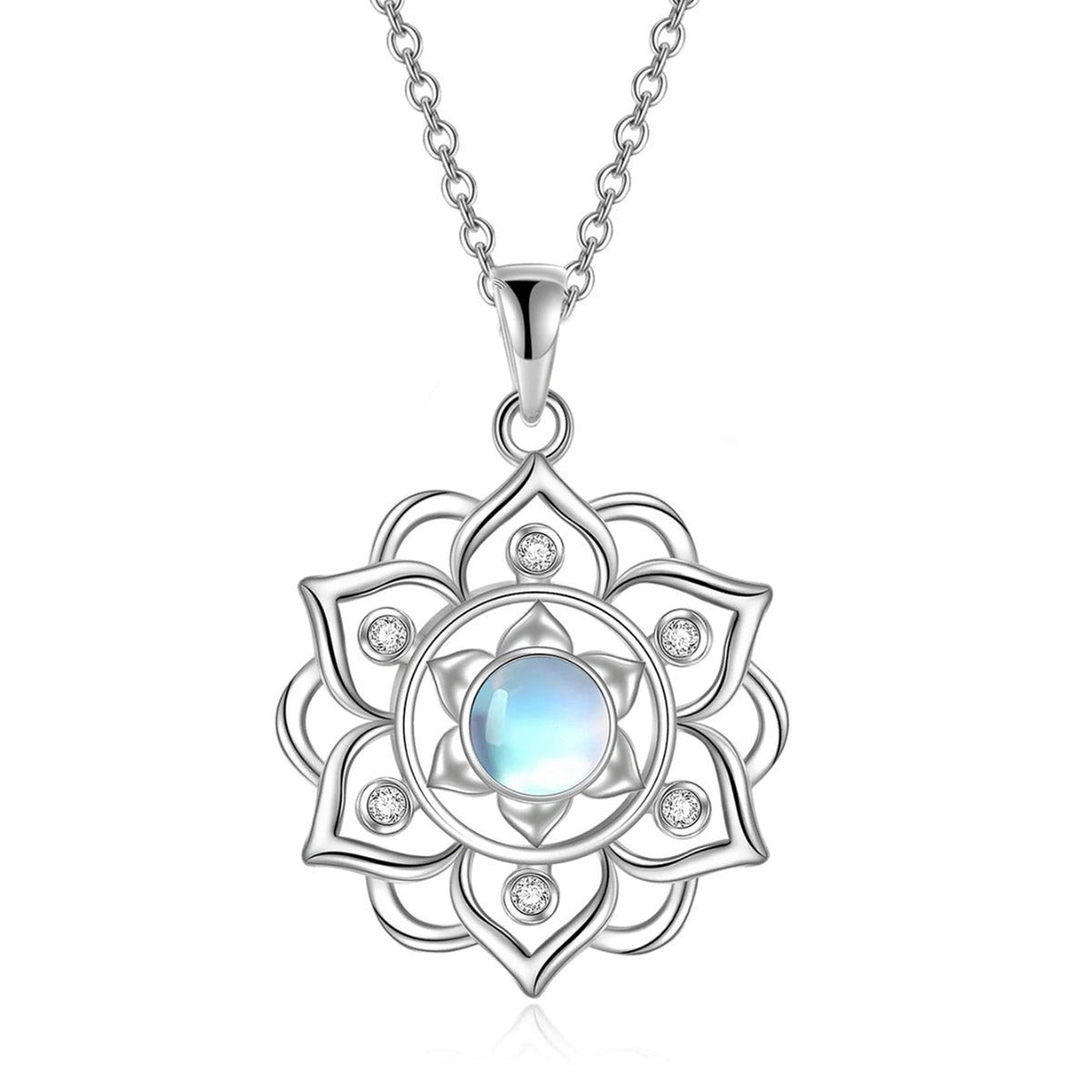 S925 Lotus Pendant Clavicle Chain
