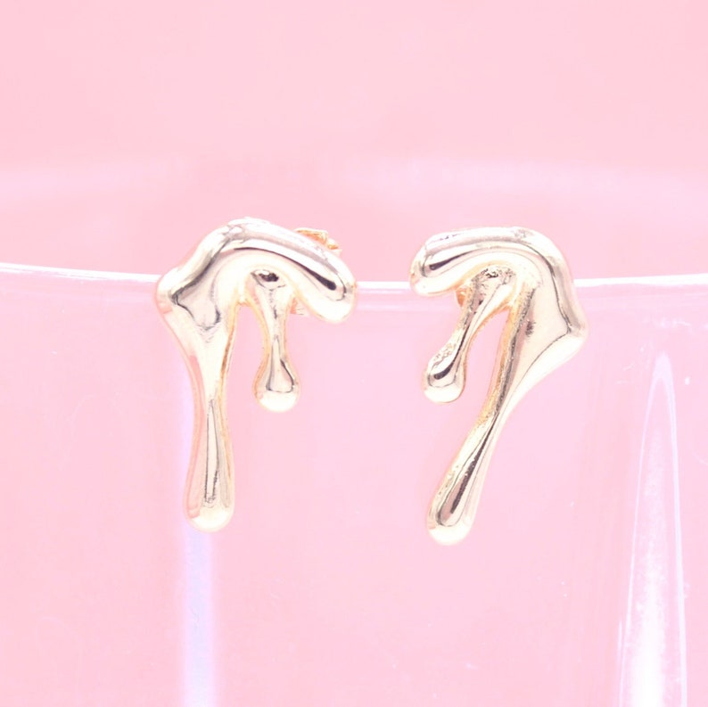 18K Gold Filled Drip Earrings (L168)