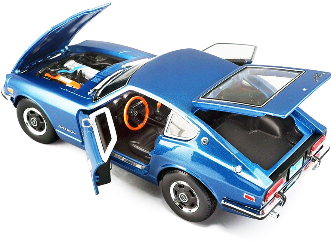 1971 Datsun 240z Blue Metallic 1/18 Diecast Model Car by Maisto
