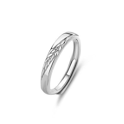 S925 Silver Adjustable Ring For Couples