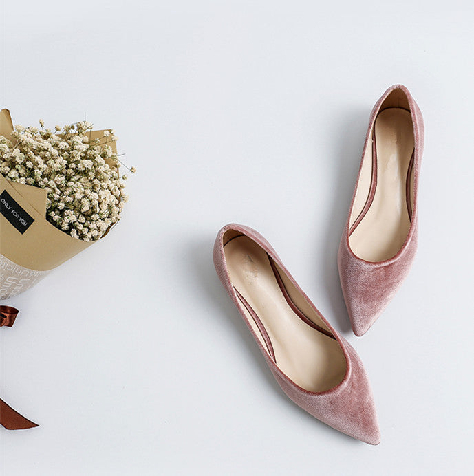 Comfortable Pointed-toe Shallow Mouth Single Shoes Women