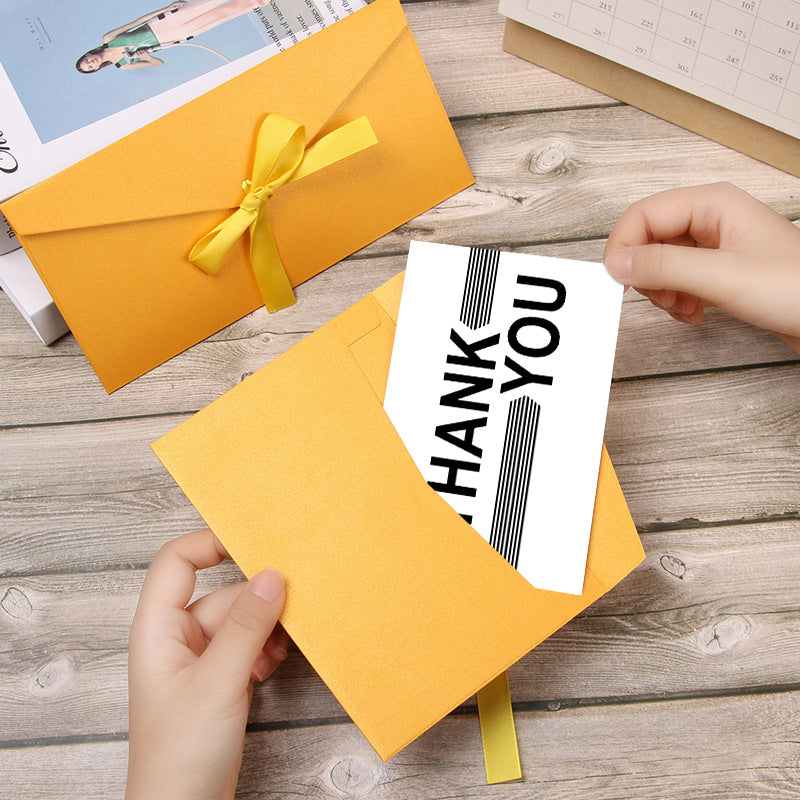 Gift Packaging 50 SheetsPack Simple Black Thank You Cards