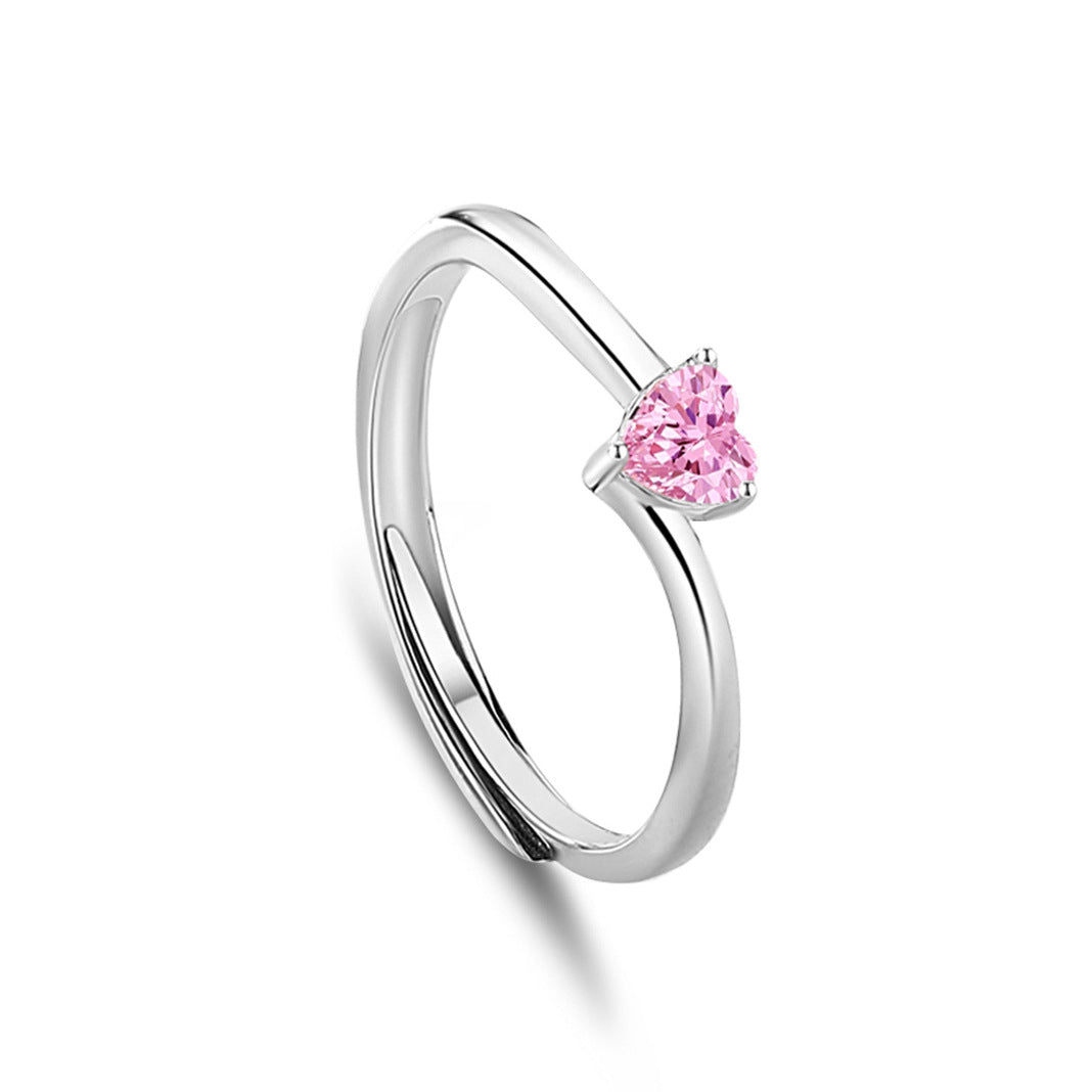 S925 Silver Adjustable Ring For Couples