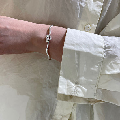 S925 Silver Character Knotted Bracelet