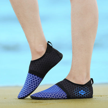 Unisex Beach Water Shoes - Quick-Dry Mesh Swim & Yoga Shoes for Men/Women (Green/Blue/Red/Gray/Sky Blue, Sizes 35-46)