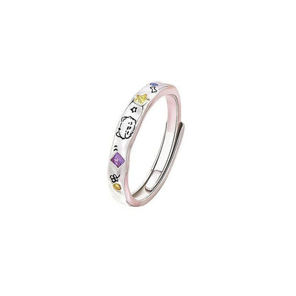 S925 Sterling Silver Cute Pet Ring