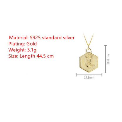 S925 sterling silver clavicle chain