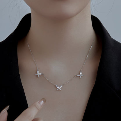 S925 Sterling Silver Butterfly Necklace