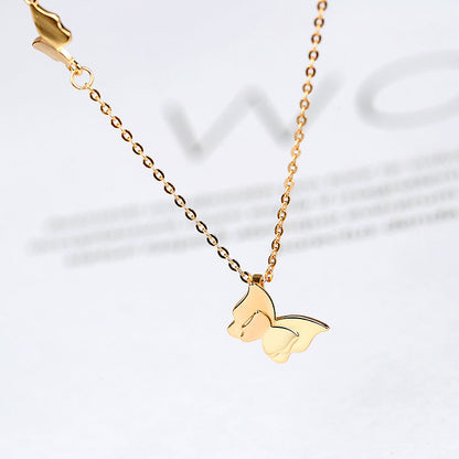 S925 sterling silver clavicle chain
