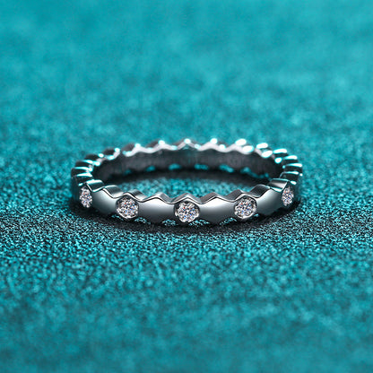 s925 sterling silver diamond wedding ring