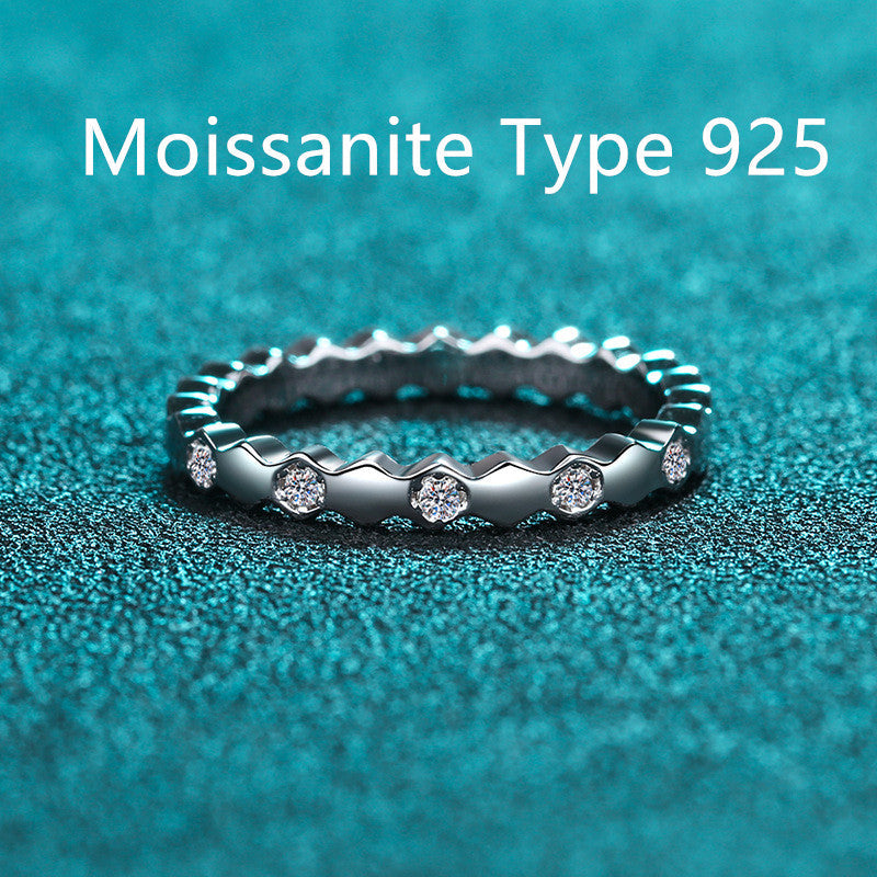 s925 sterling silver diamond wedding ring