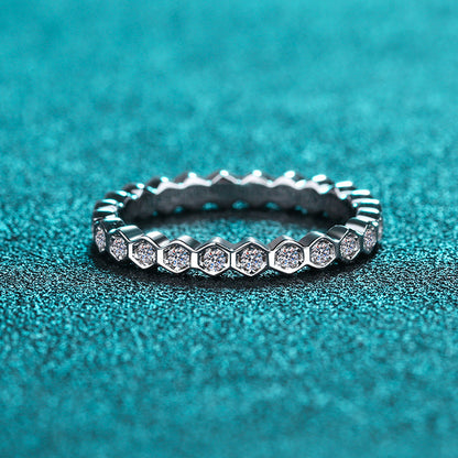 s925 sterling silver diamond wedding ring