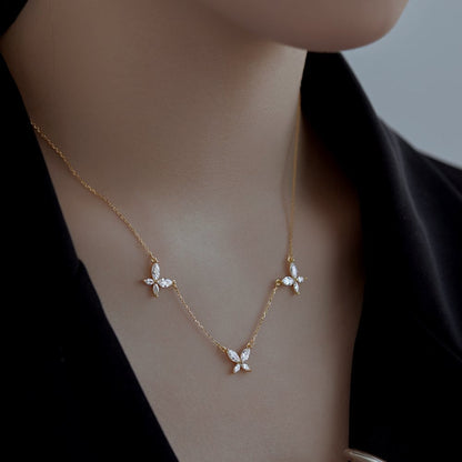 S925 Sterling Silver Butterfly Necklace