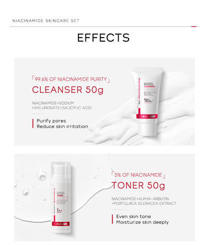 Nicotinamide 4-piece Set Moisturizing And Beautiful