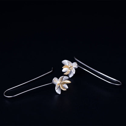 Chinese style s925 flower earrings