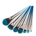 7 diamond makeup brushes blue black gradient