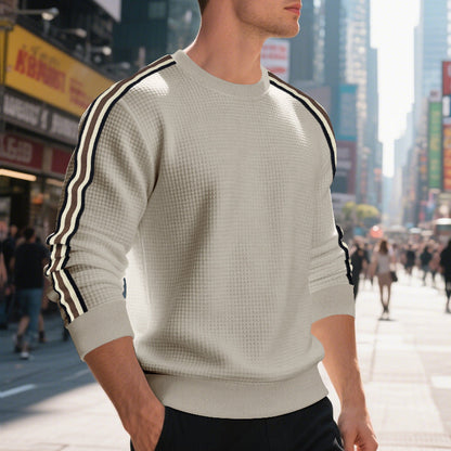 Casual Men's Loose Round Neck Sweater Thin