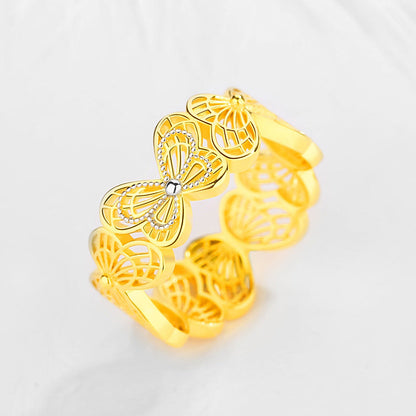 S925 Sterling Silver Butterfly Ring