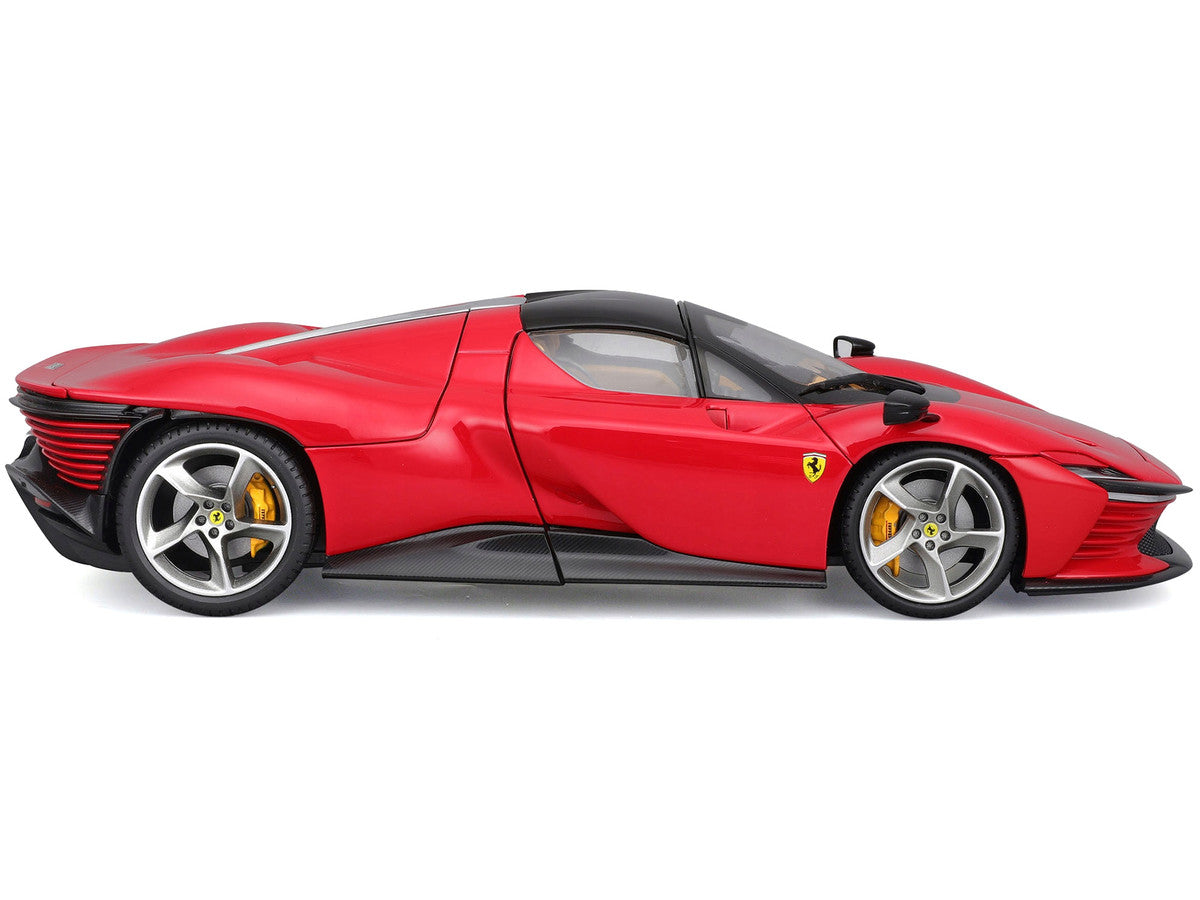 Ferrari Daytona SP3 Red with Black Top "Signature Series" 1/18 Diecast Model Car by Bburago