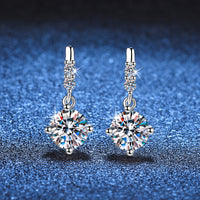S925 Silver Moissanite Stud Earrings