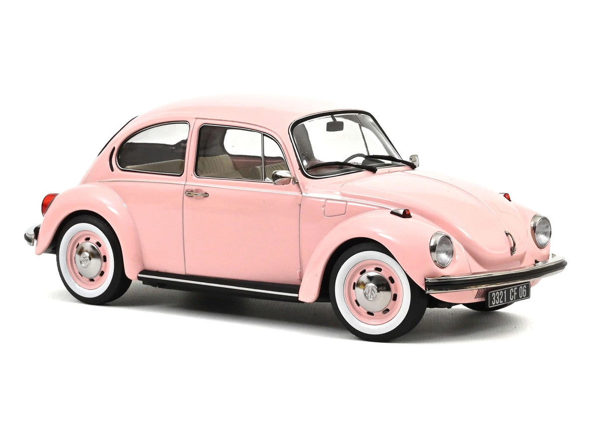 1973 Volkswagen 1303 Beetle Pastel Pink "New Baby Gift" 1/18 Diecast Model Car by Norev