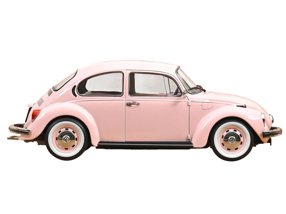 1973 Volkswagen 1303 Beetle Pastel Pink "New Baby Gift" 1/18 Diecast Model Car by Norev