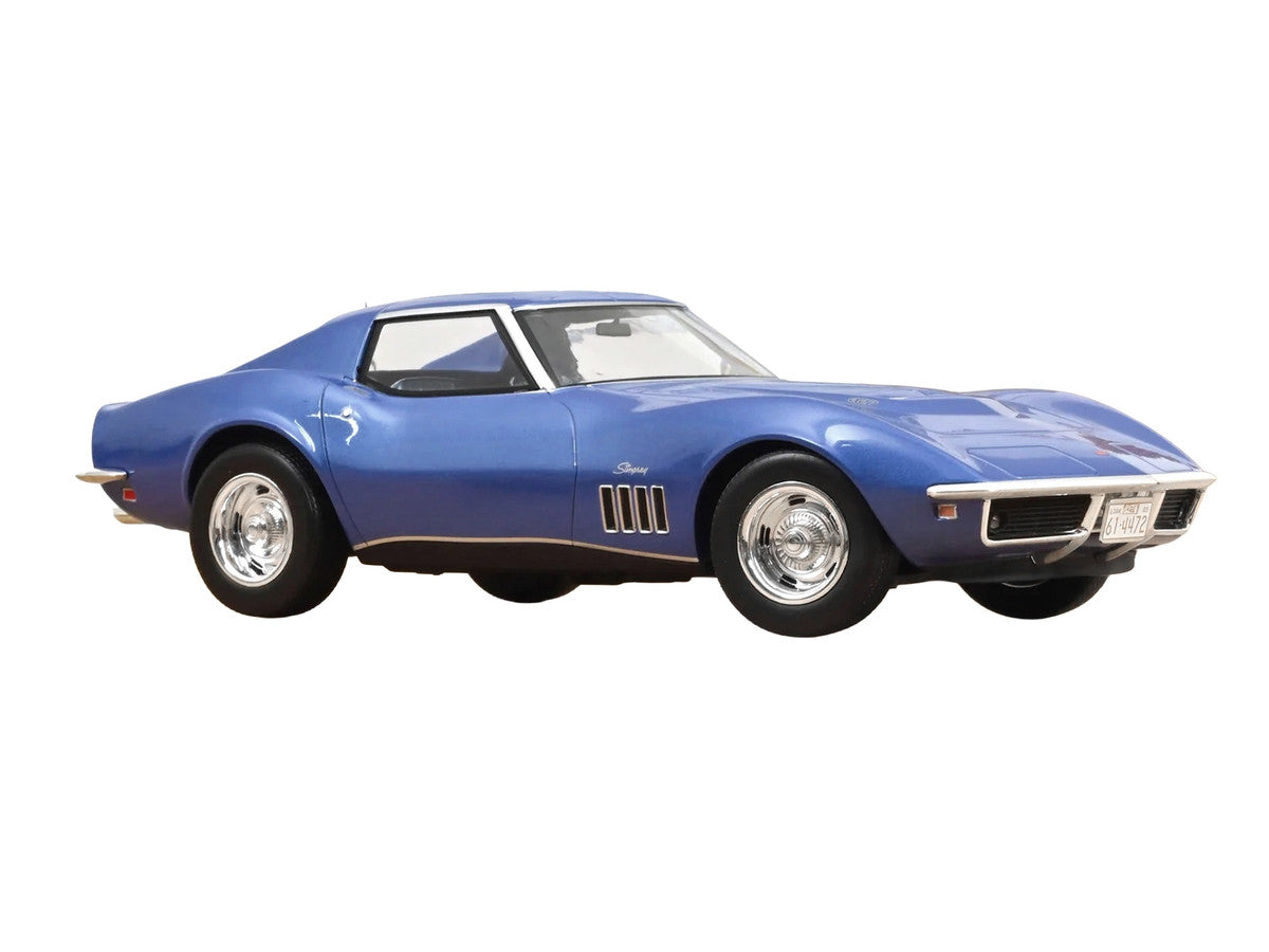 1969 Chevrolet Corvette Coupe Le Mans Blue Metallic with Blue Interior 1/18 Diecast Model Car by Norev