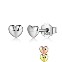 S925 Sterling Silver Heart Earrings