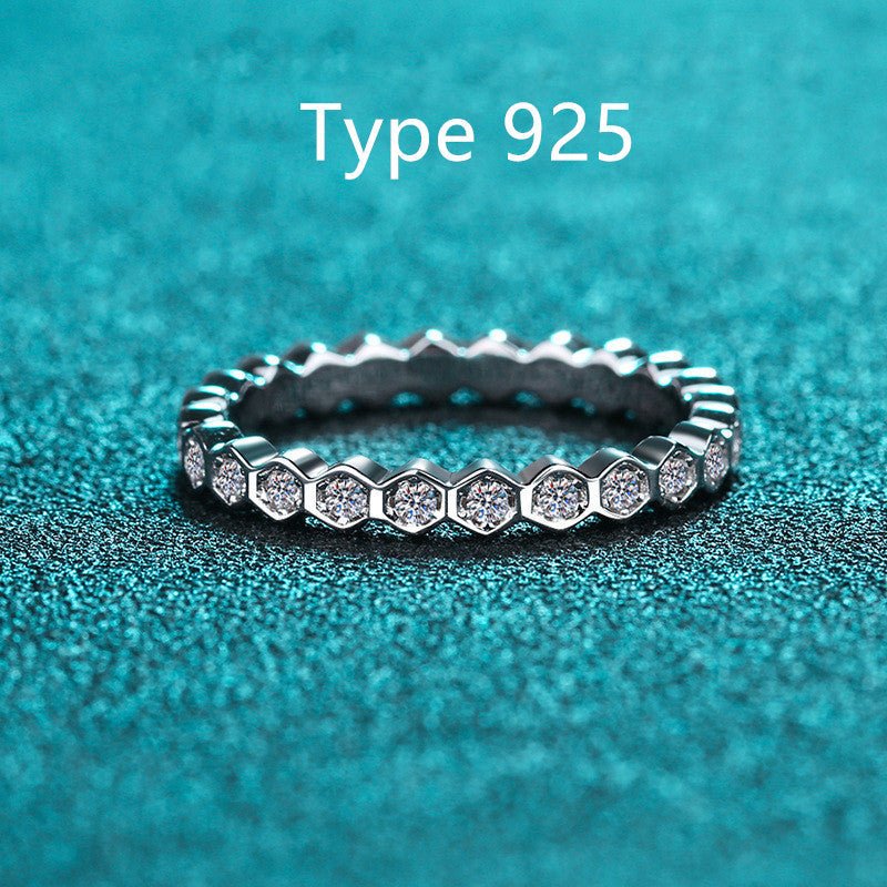 s925 sterling silver diamond wedding ring