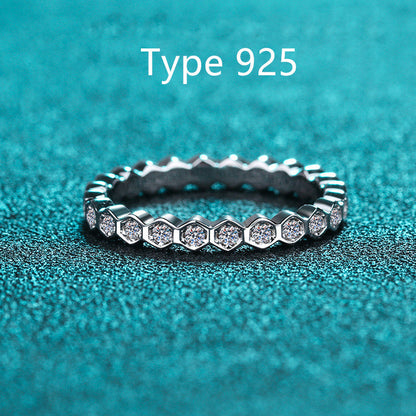s925 sterling silver diamond wedding ring
