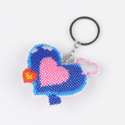 Cute Handmade DIY Full Beaded Keychain Pendant